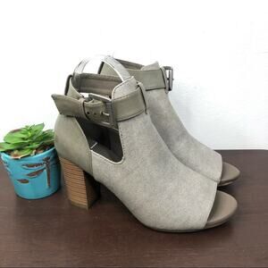 SoleSenseability Open Toe Ankle Bootie Sandal Heels Size 6.5